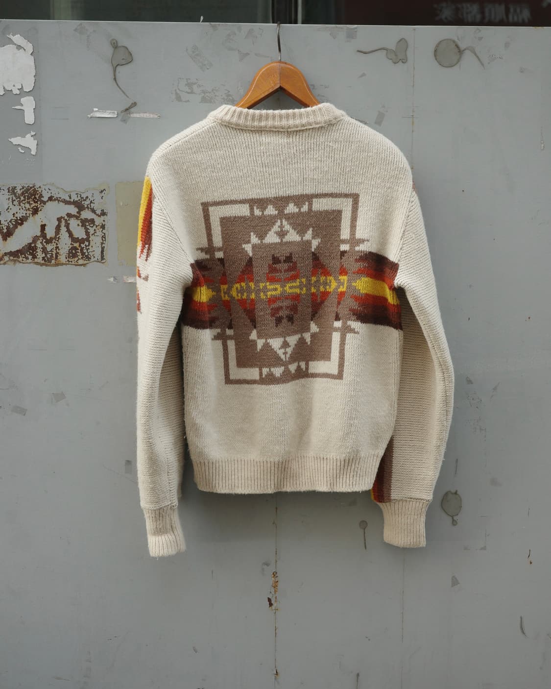 70s Jc penney 사우스웨스턴 패턴 니트 상품이미지5