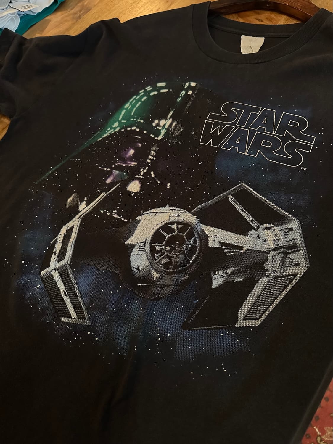 90s USA 빈티지 스타워즈 다스베이더 반팔 티셔츠 상품이미지3