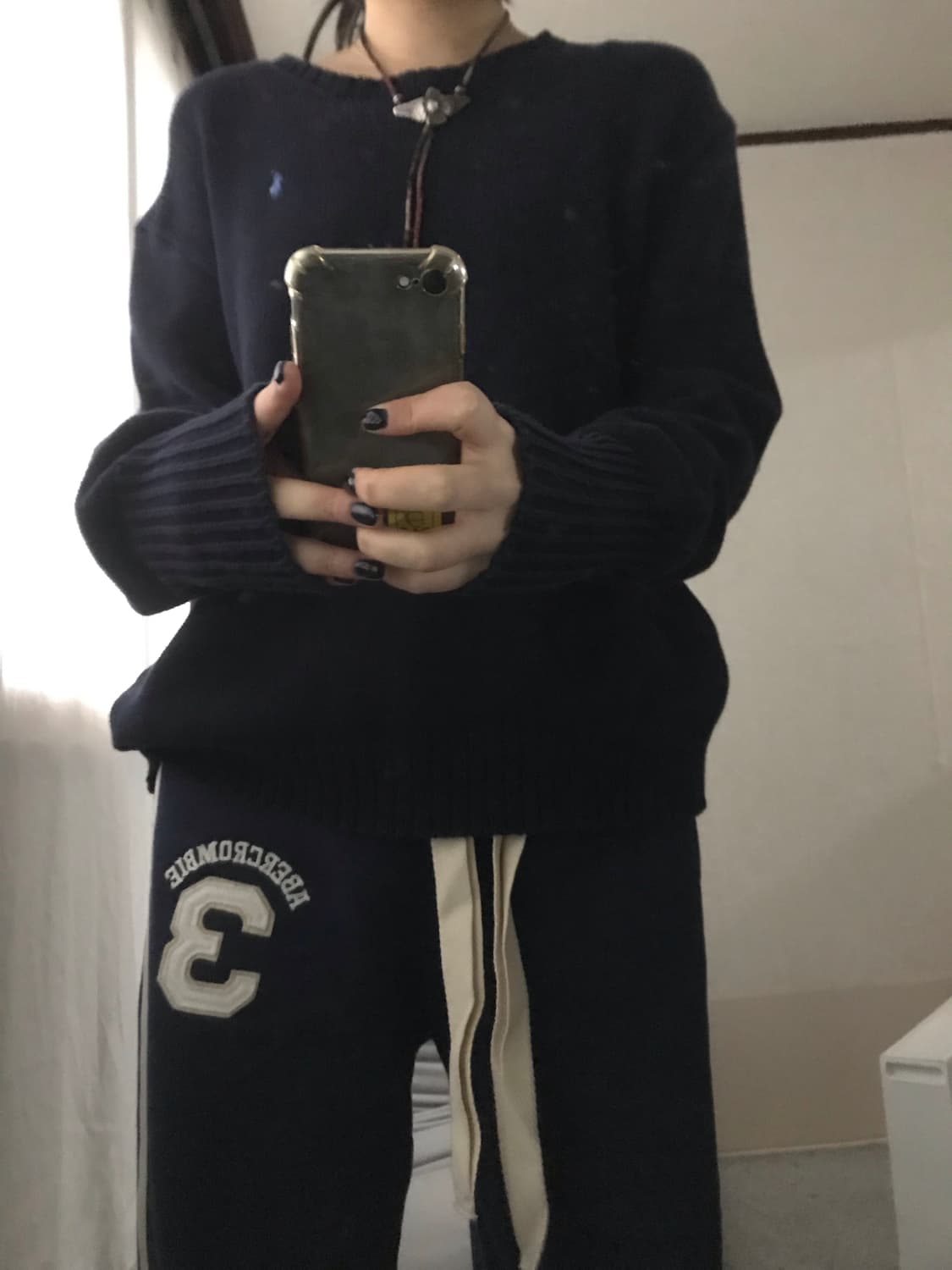 폴로 네이비 니트 상품이미지5