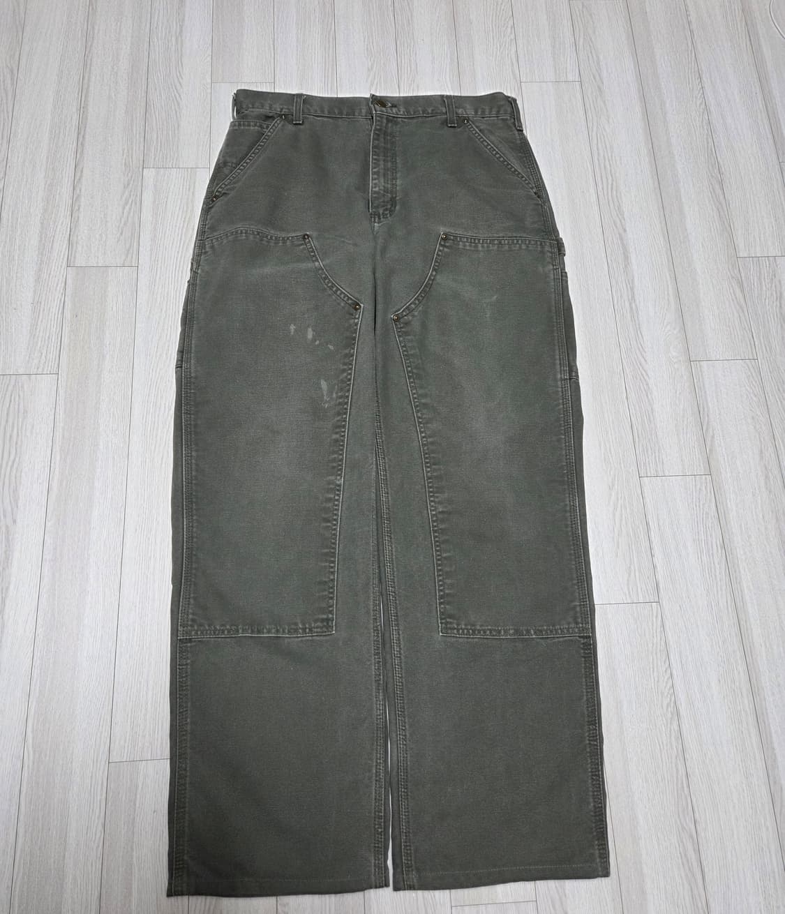 00s 칼하트 더블니 B136 모스그린 상품이미지1