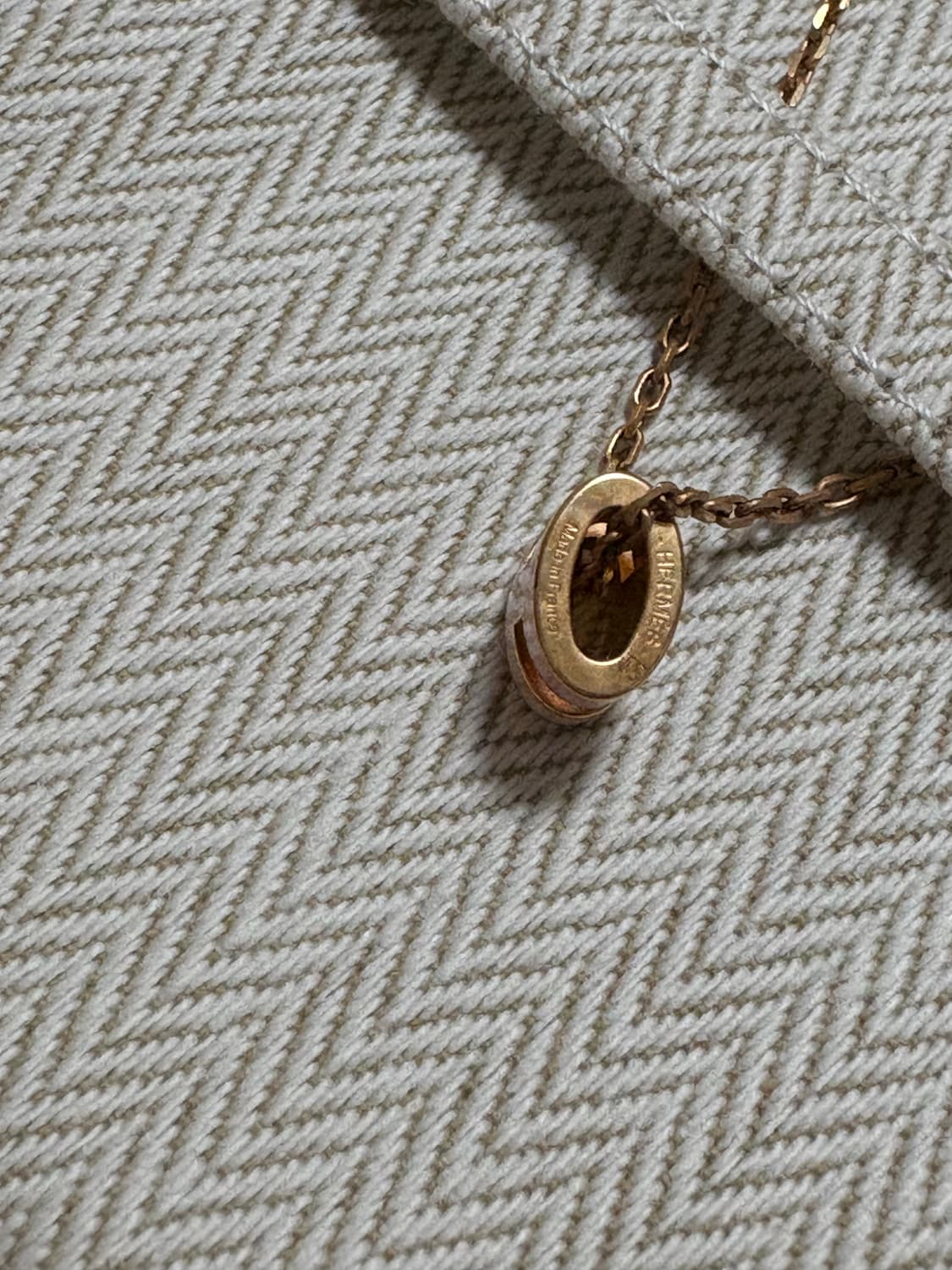 에르메스 정품 미니 팝아슈 목걸이 로즈골드 로즈드라제 상품이미지5