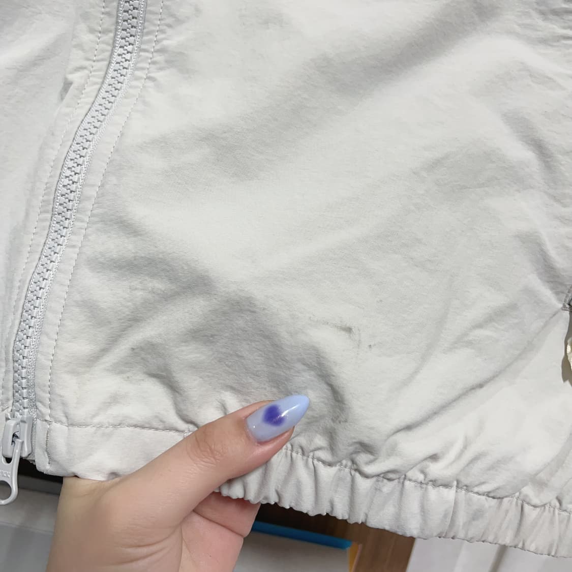 [정품] 노스페이스 그레이베이지 투로고 투웨이 바람막이 [ M ] 상품이미지10