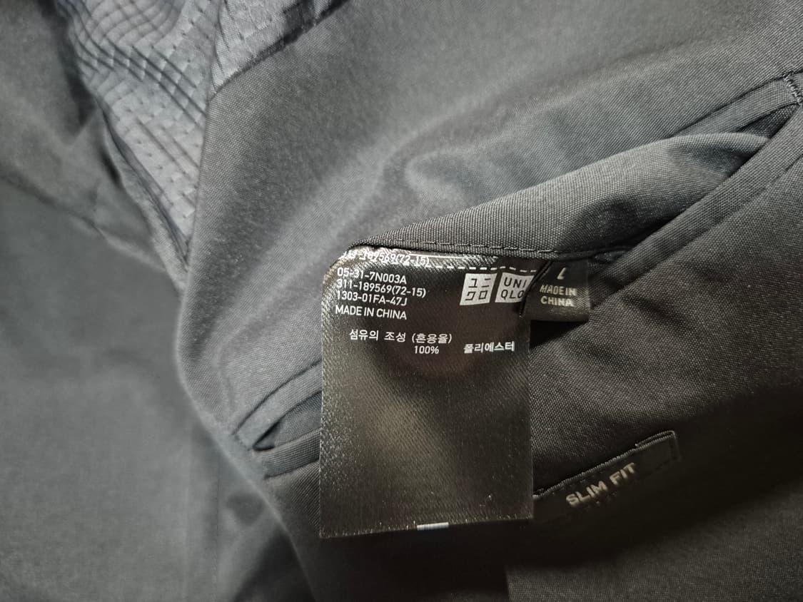 유니클로 남성 감동 블레이저 자켓 블랙 L 상품이미지8