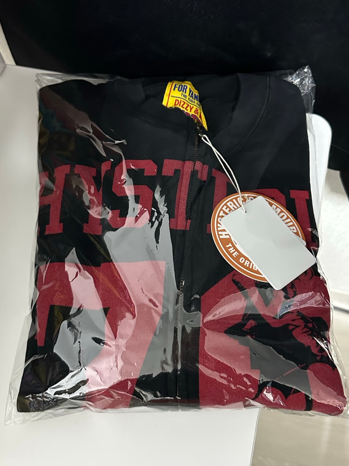 히스테릭글래머 76 오버사이즈 점퍼 블랙 상품이미지2