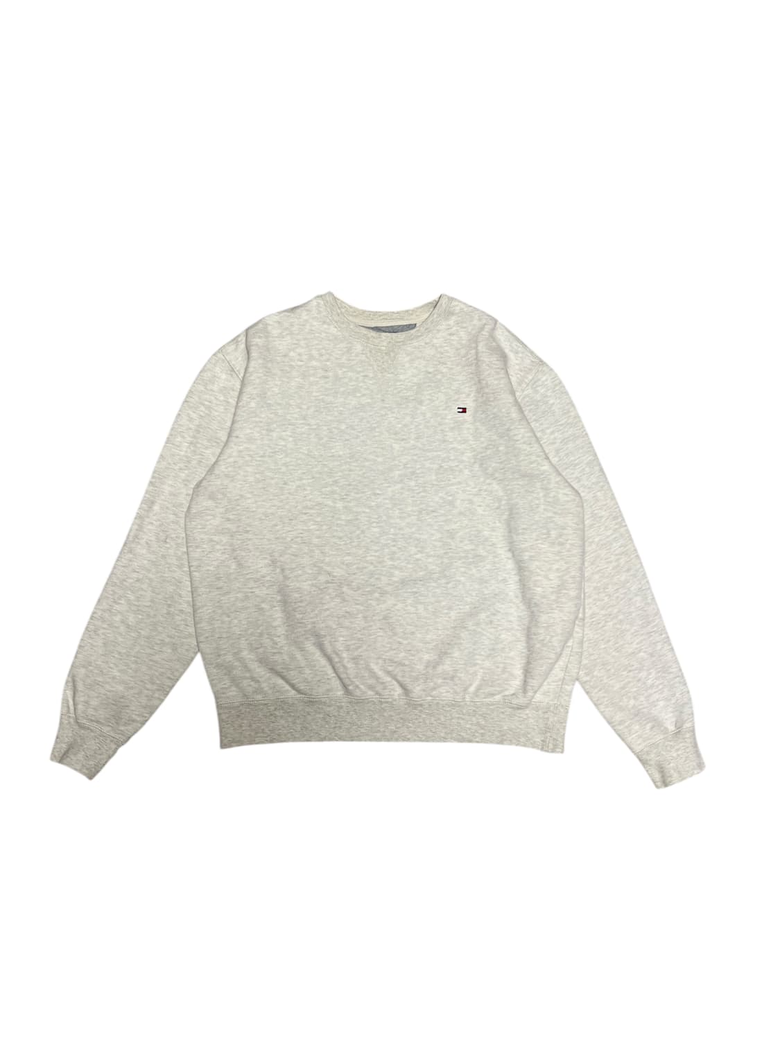 타미힐피거 기모 맨투맨 L 멜란지 아이보리 상품이미지1