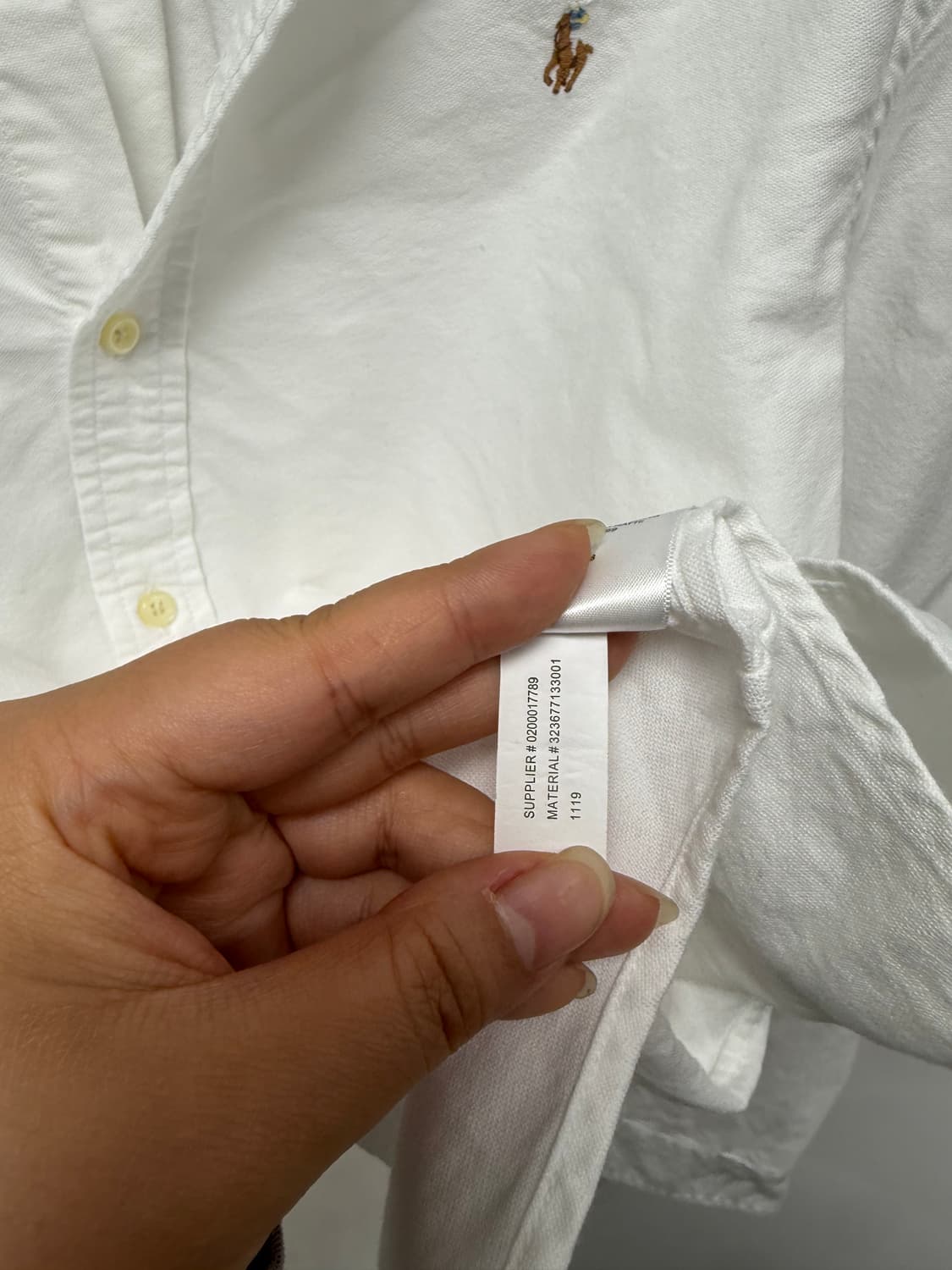 폴로 랄프로렌 화이트셔츠 상품이미지4