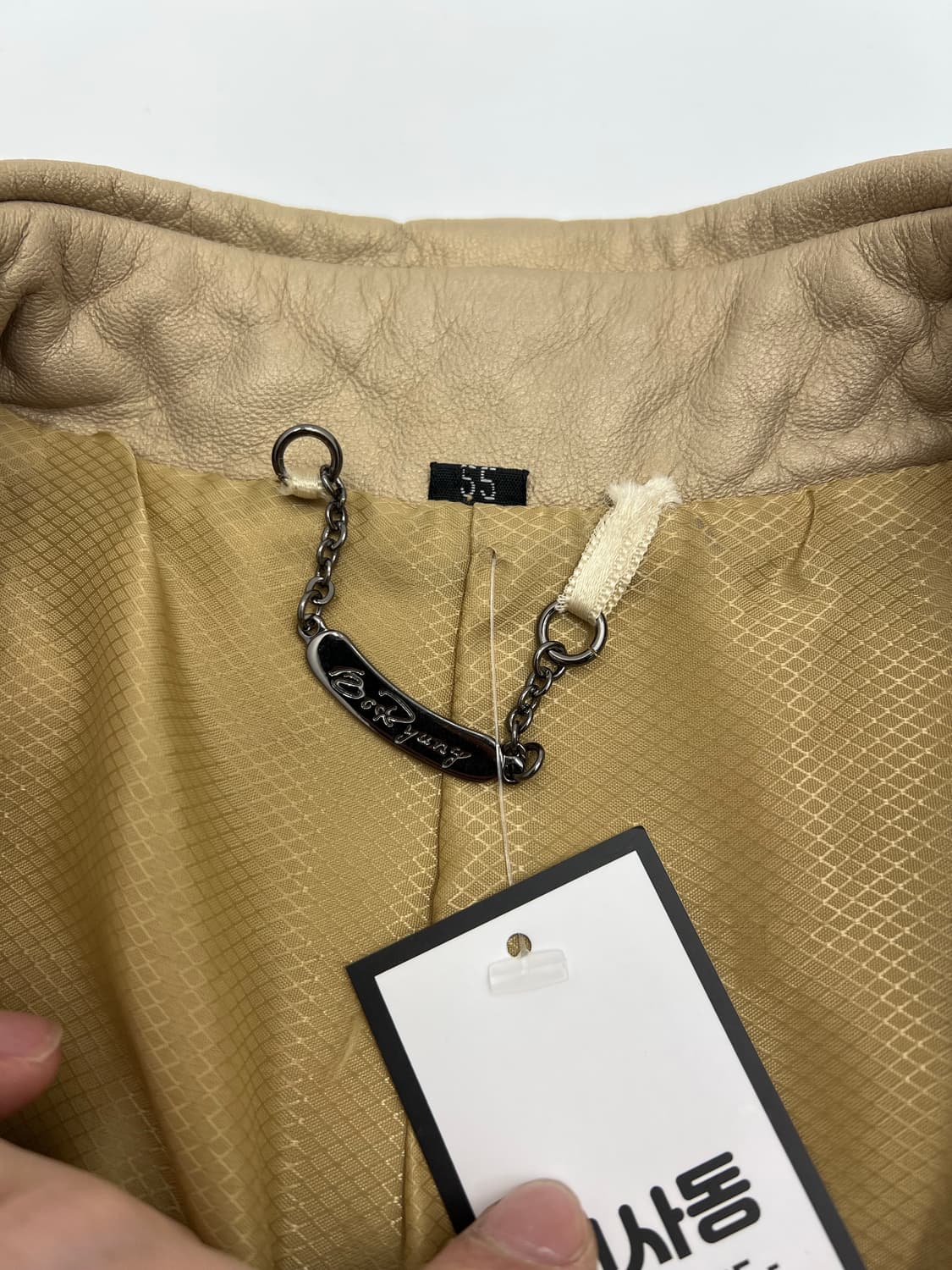 빈티지 램스킨 롱 레더자켓 상품이미지4