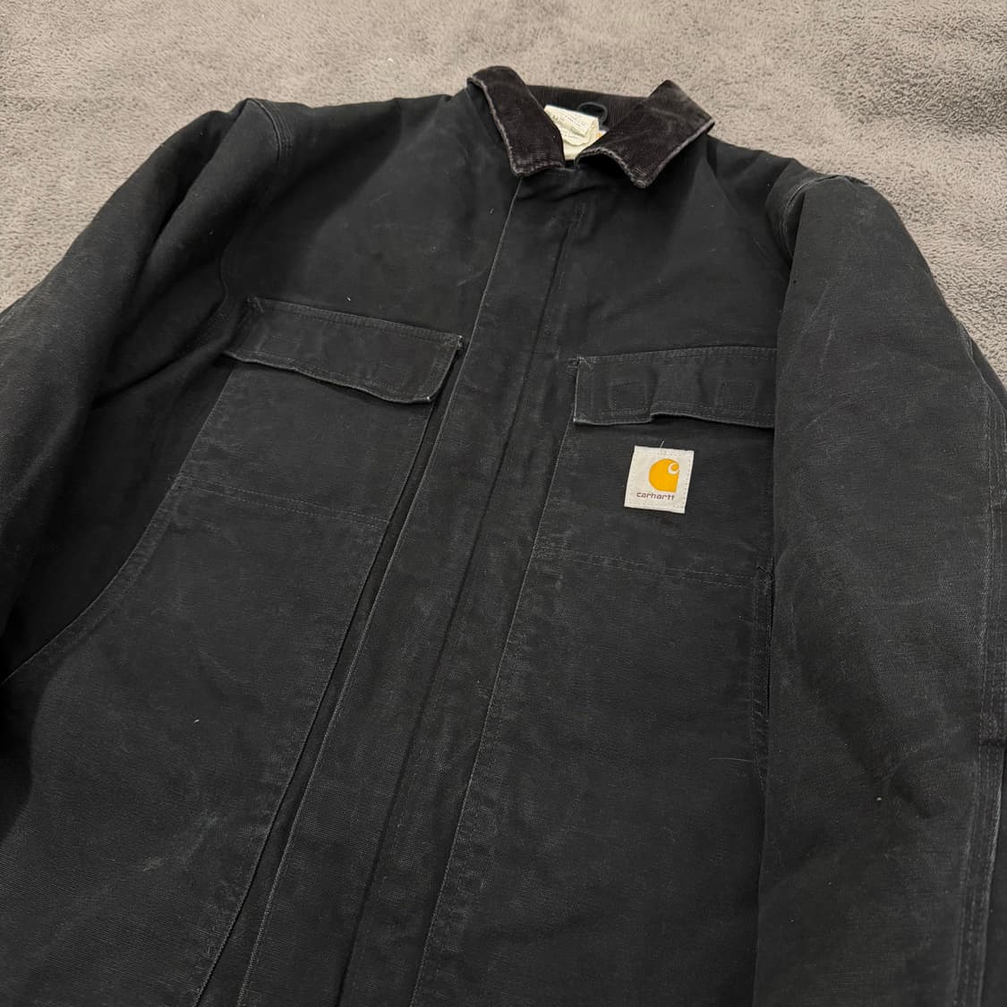 [정품] 칼하트 C03 블랙 덕아크틱 워크 자켓 상품이미지1