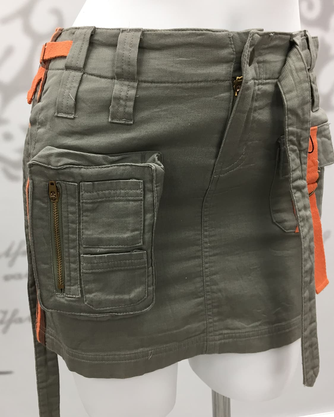 Y2K Utility Tech Belt Cargo Mini Skirt 상품이미지4