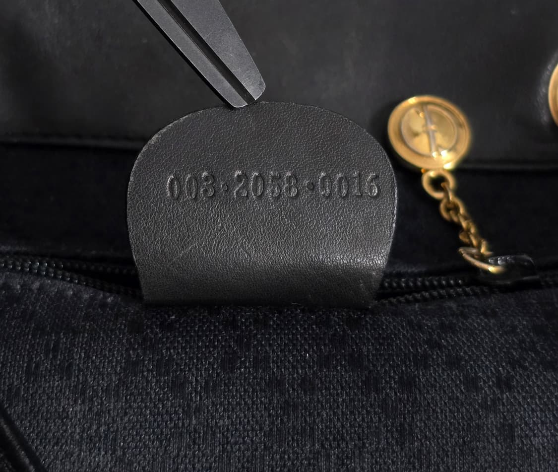 정품 Gucci 구찌 뱀부 백팩 블랙 레더 상품이미지10