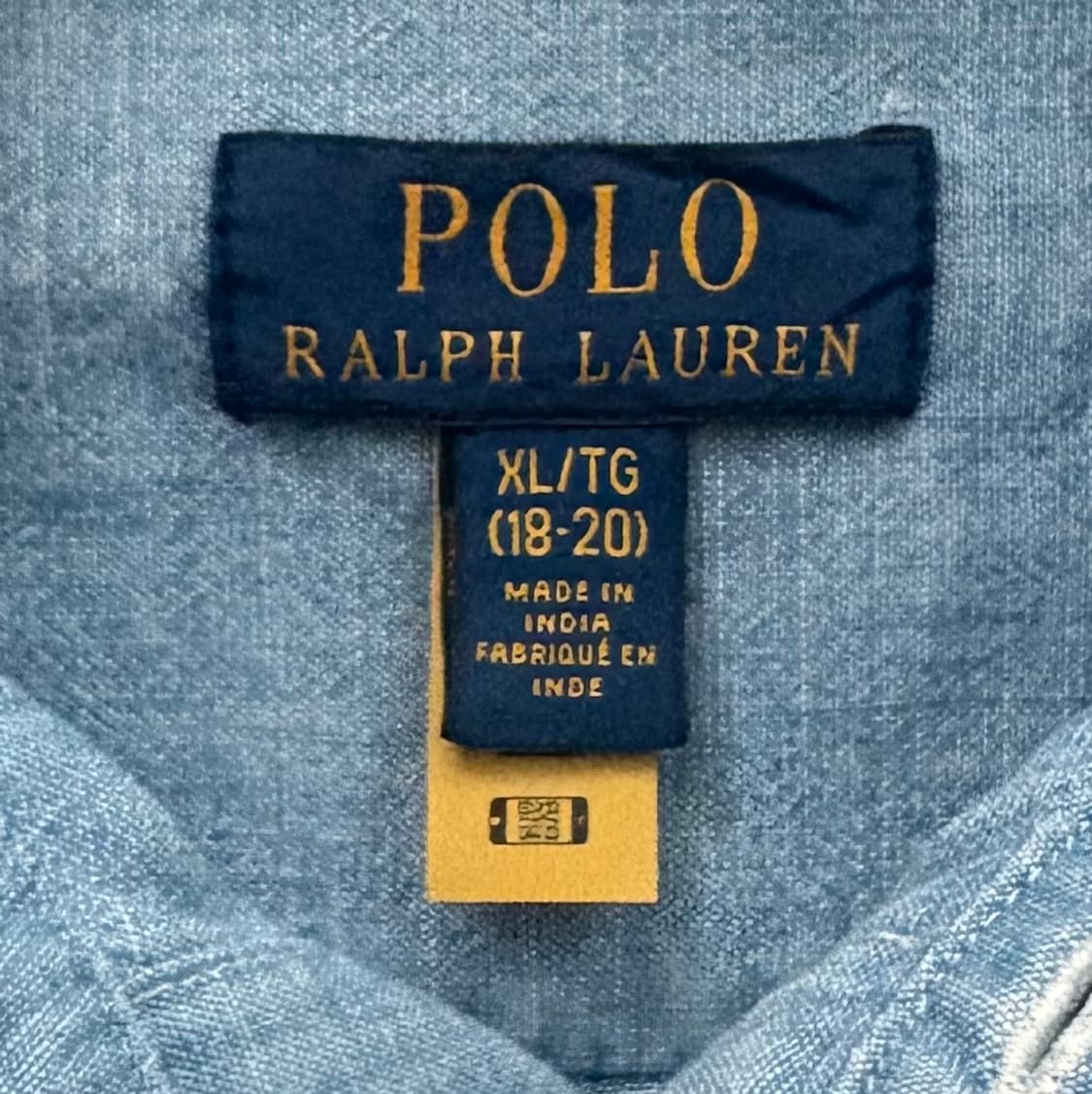 Polo 폴로랄프로렌 QR 신형 샴브레이 셔츠 상품이미지5