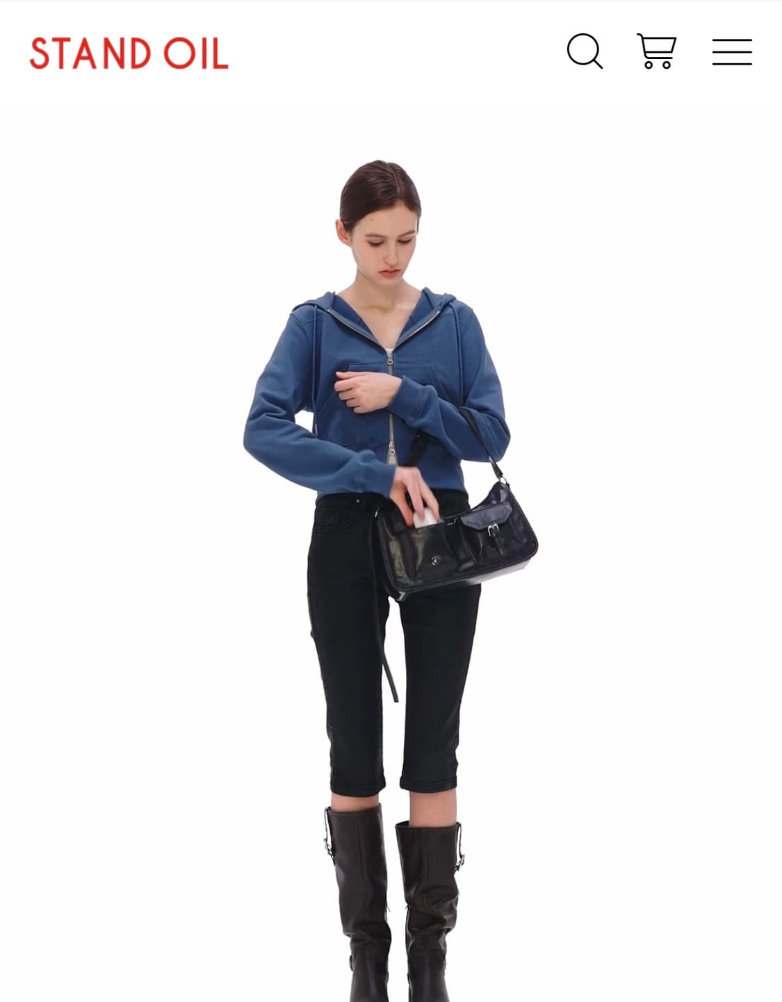스탠드오일 조이백 미니 블랙 Joey bag shoulder bag 상품이미지8