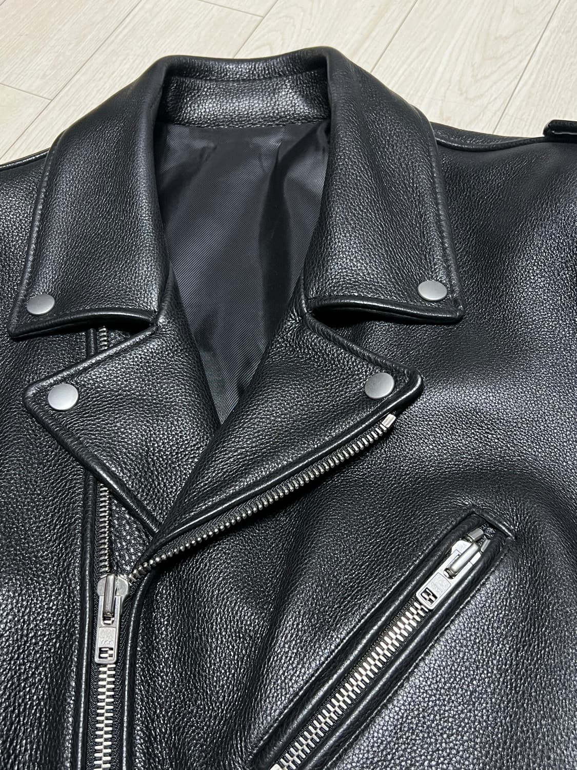 미스터차일드오버사이즈카우하이드라이더자켓 free 상품이미지7