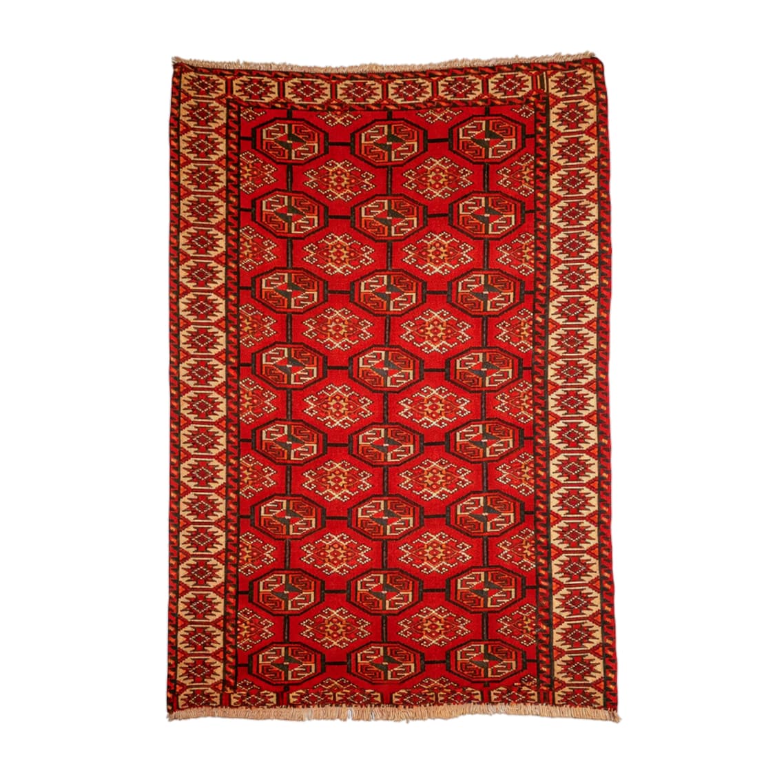 Tekke Gul Vintage Tribal Rug 상품이미지1