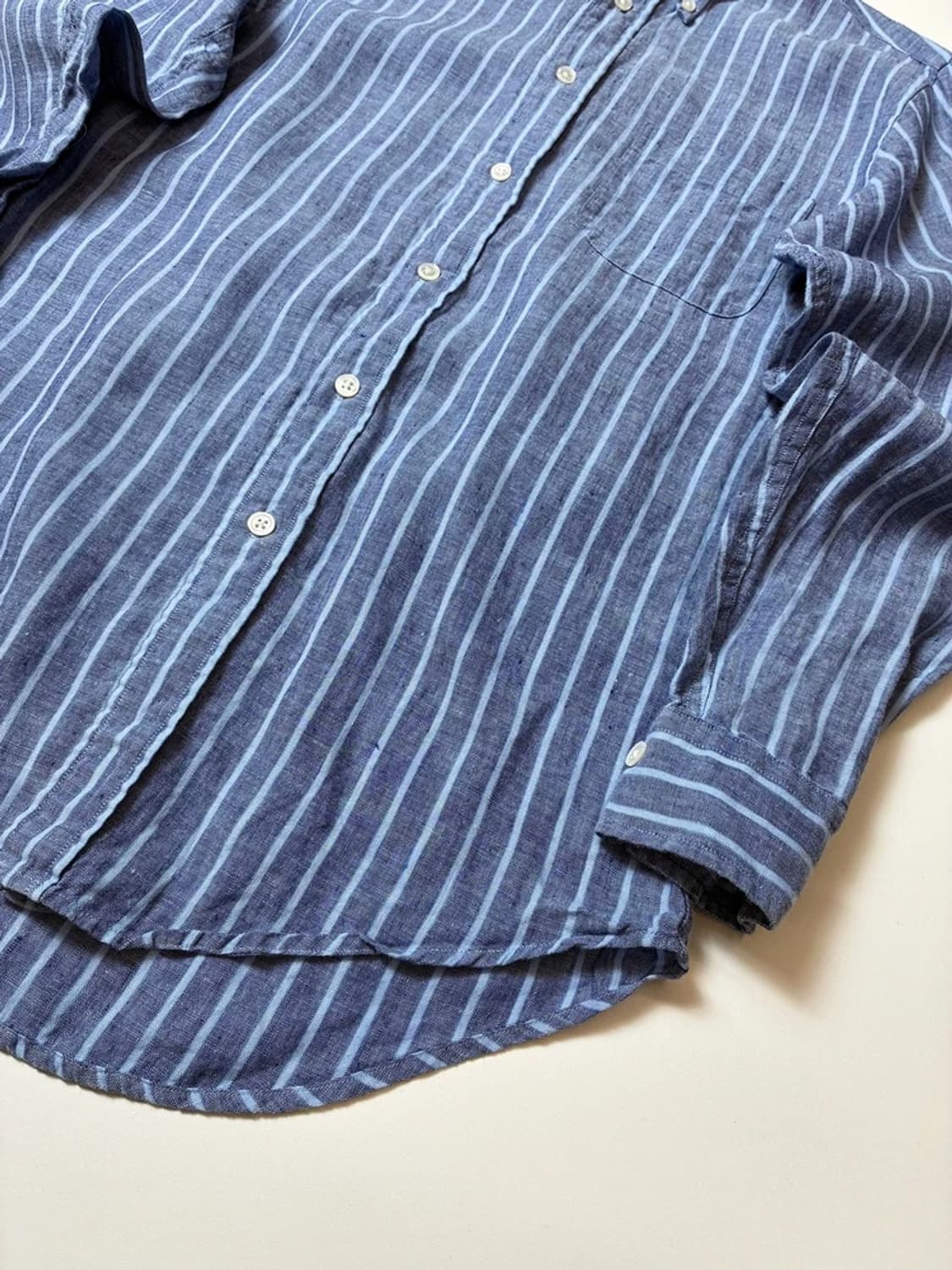 브룩스브라더스 100% 린넨 스트라이프 셔츠 PN8464 상품이미지3