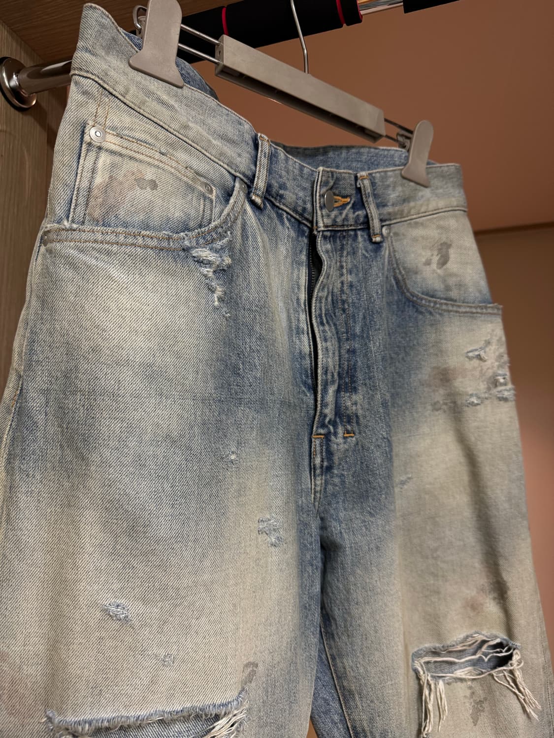 AGING CRASH SELVEDGE DENIM STRAIGHT 5P 상품이미지4