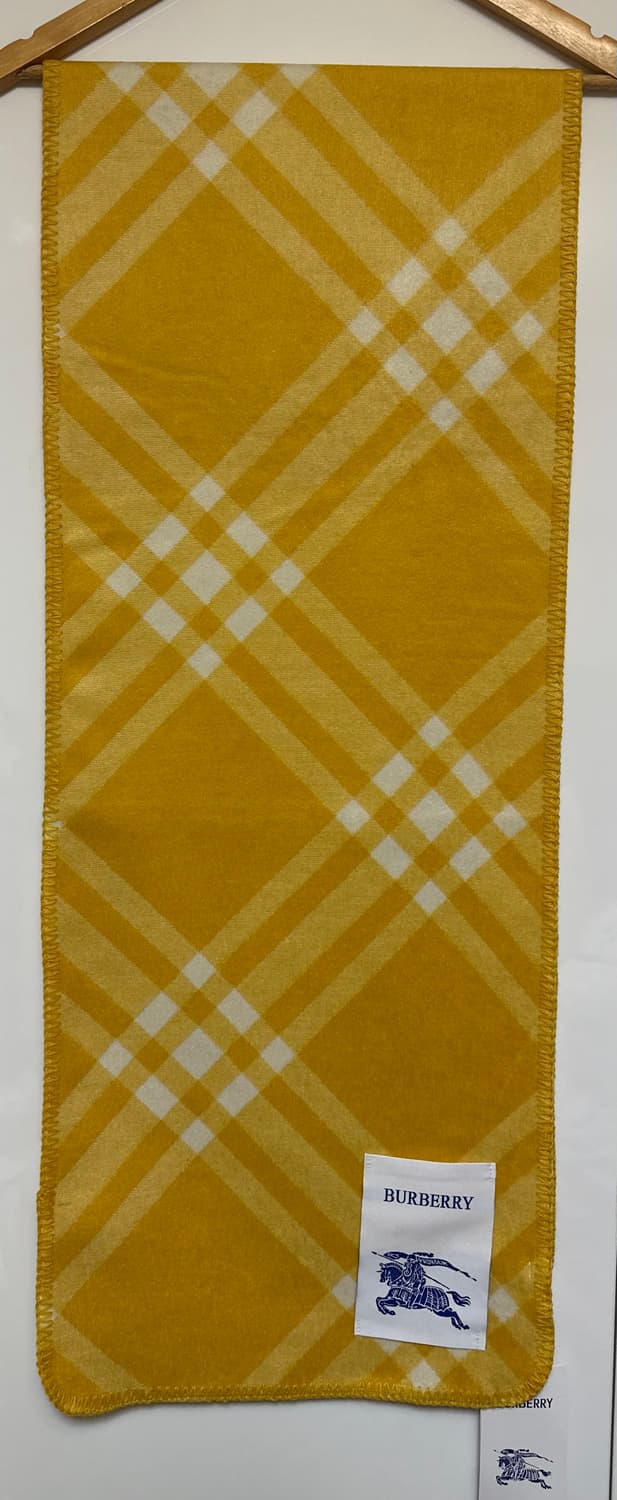 버버리 옐로우 체크 울머플러 남여공용 상품이미지1