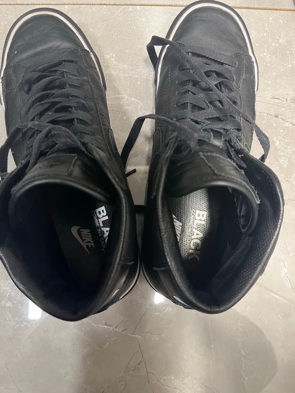 나이키 꼼데가르송 하이탑 블랙 280 상품이미지7