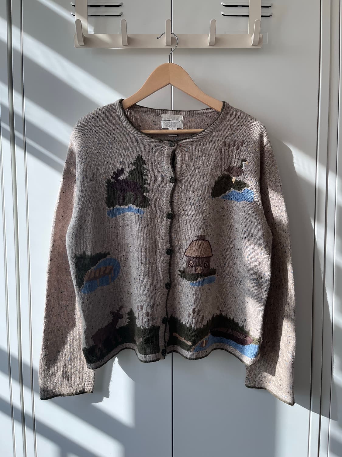 Christopher Banks 오트밀 풍경 니트 가디건  상품이미지1