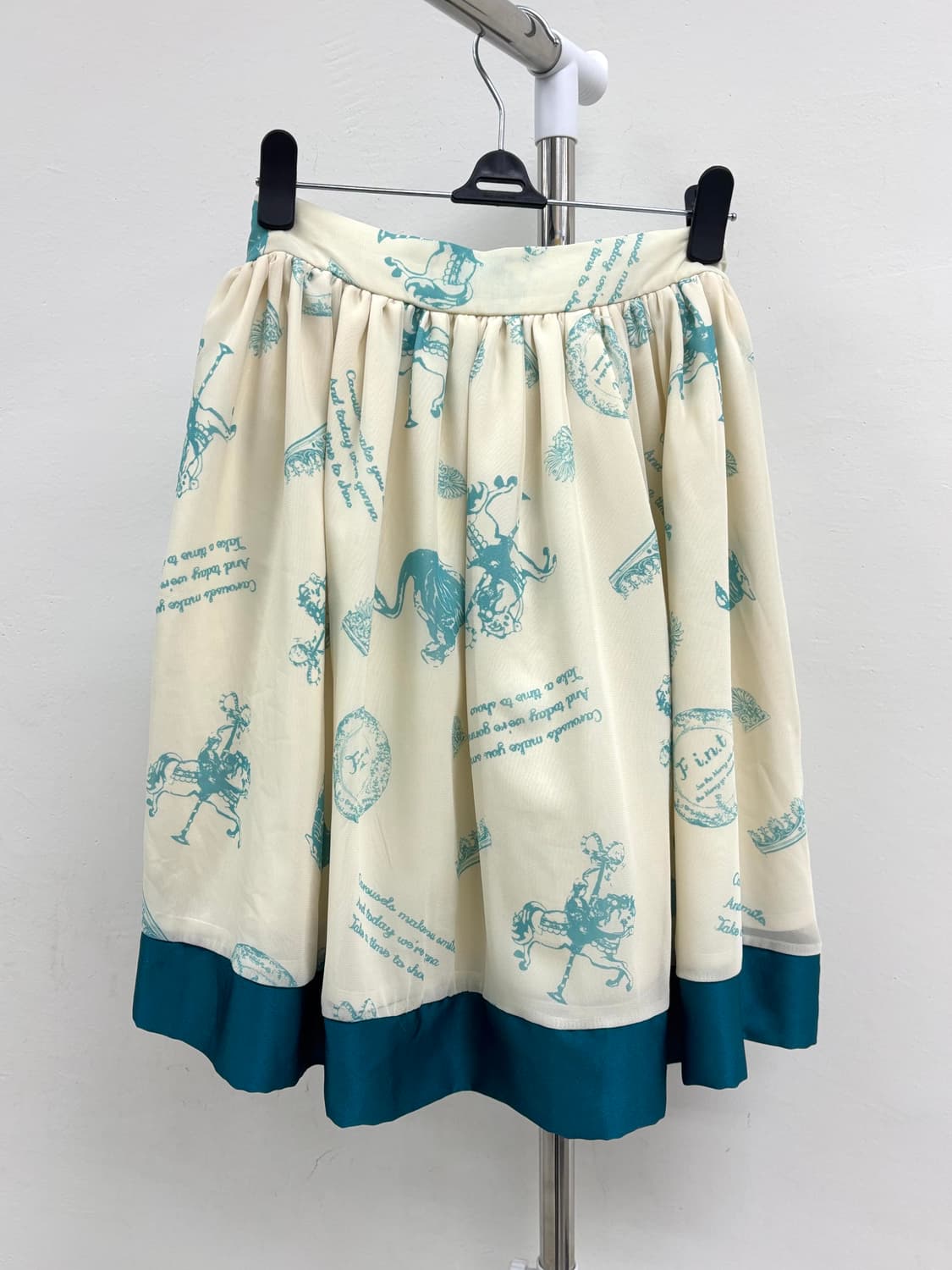 빈티지 민트 미디 스커트 상품이미지9