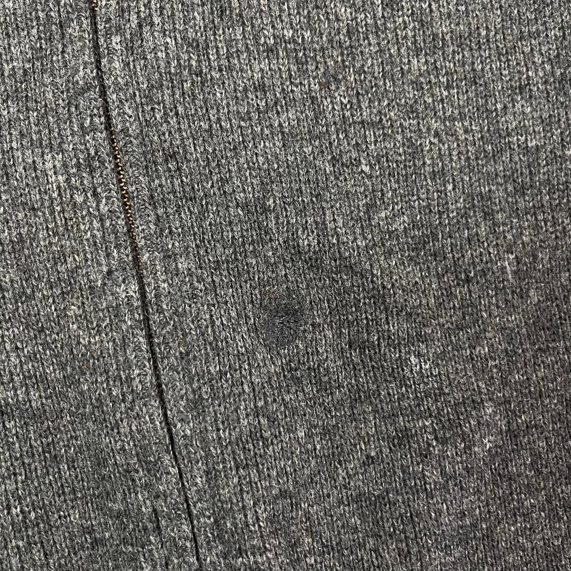 100 폴로랄프로렌 램스울 엘보 패치 챠콜 니트 집업 상품이미지4