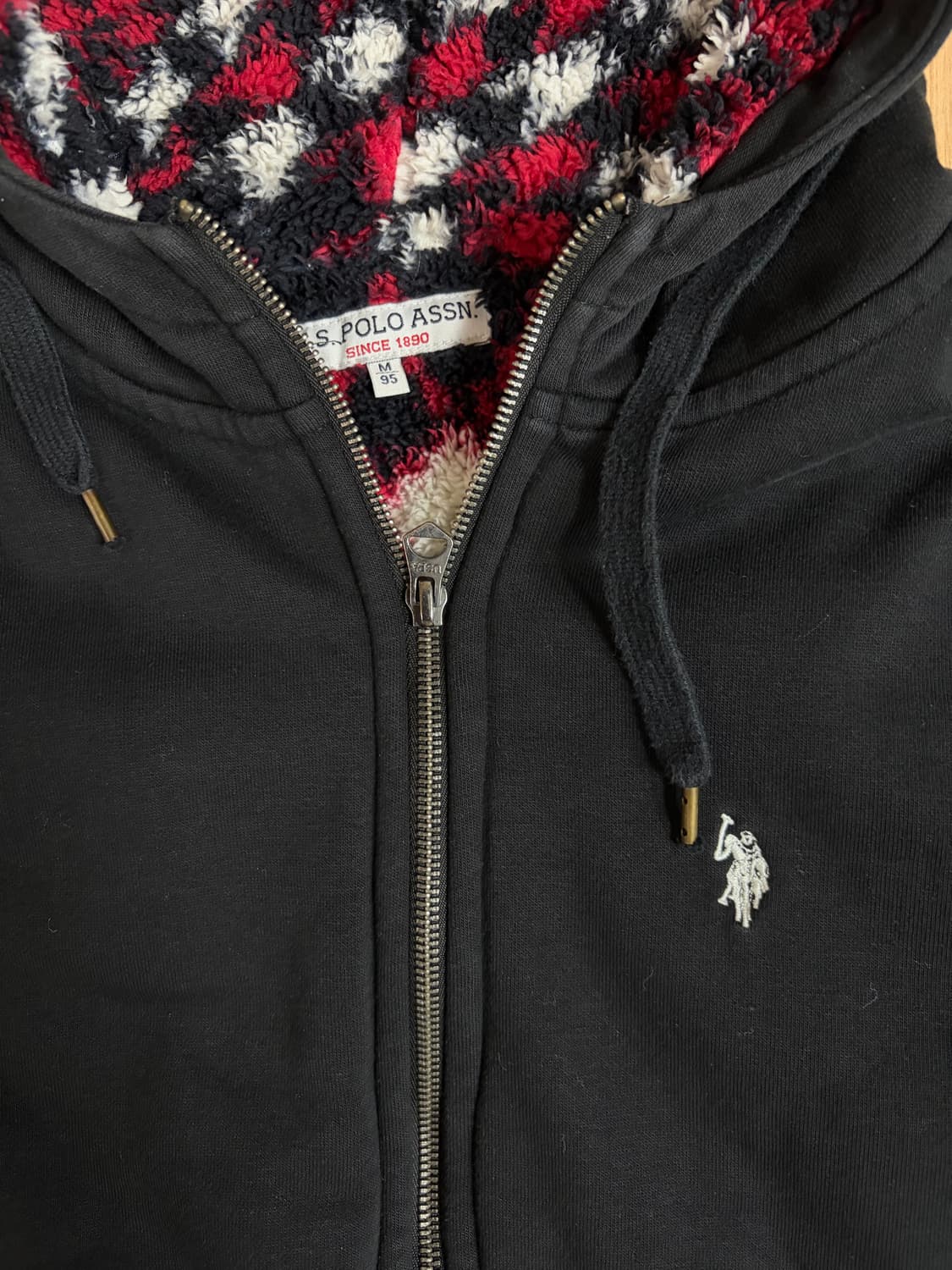 폴로 털 후드집업 상품이미지3