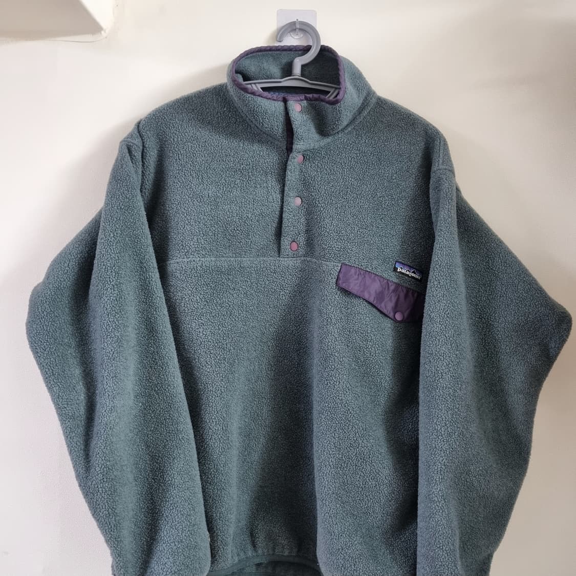 90s 파타고니아 신칠라 블루 그린 퍼플 m 상품이미지2