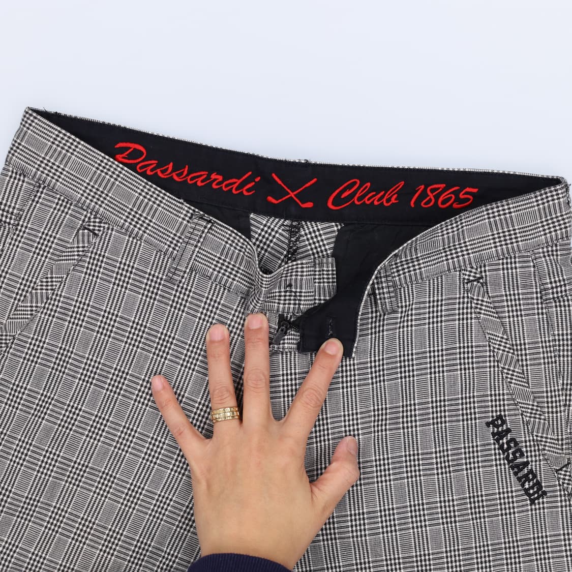 [80-106] 파사디 여성 골프 체크 일자 팬츠 0119H2 상품이미지3