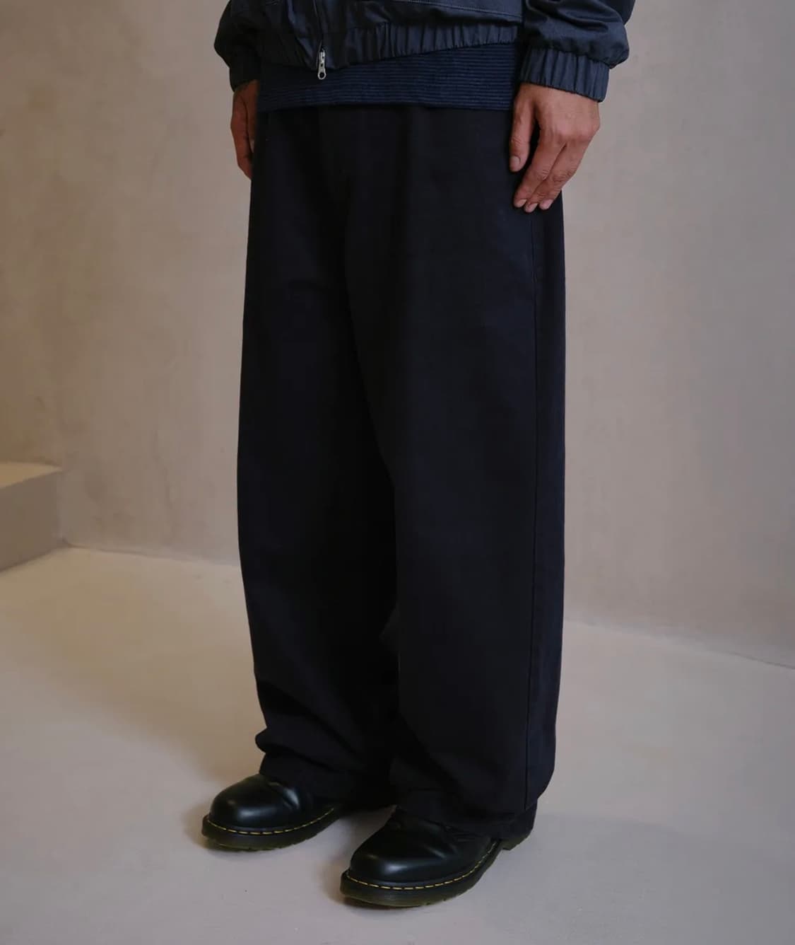 다이브인 [무민서 콜라보] 워시드 루즈드 와이드 코튼 팬츠 상품이미지1