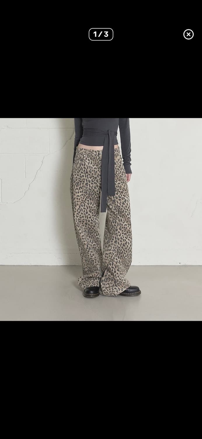 ORDES 레오파드 팬츠 제니 호피바지 상품이미지1