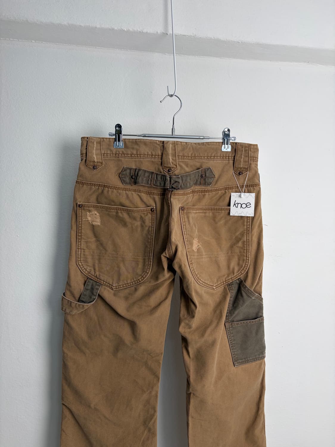 JPN 빈티지 디스트레드 더블니 팬츠 상품이미지4
