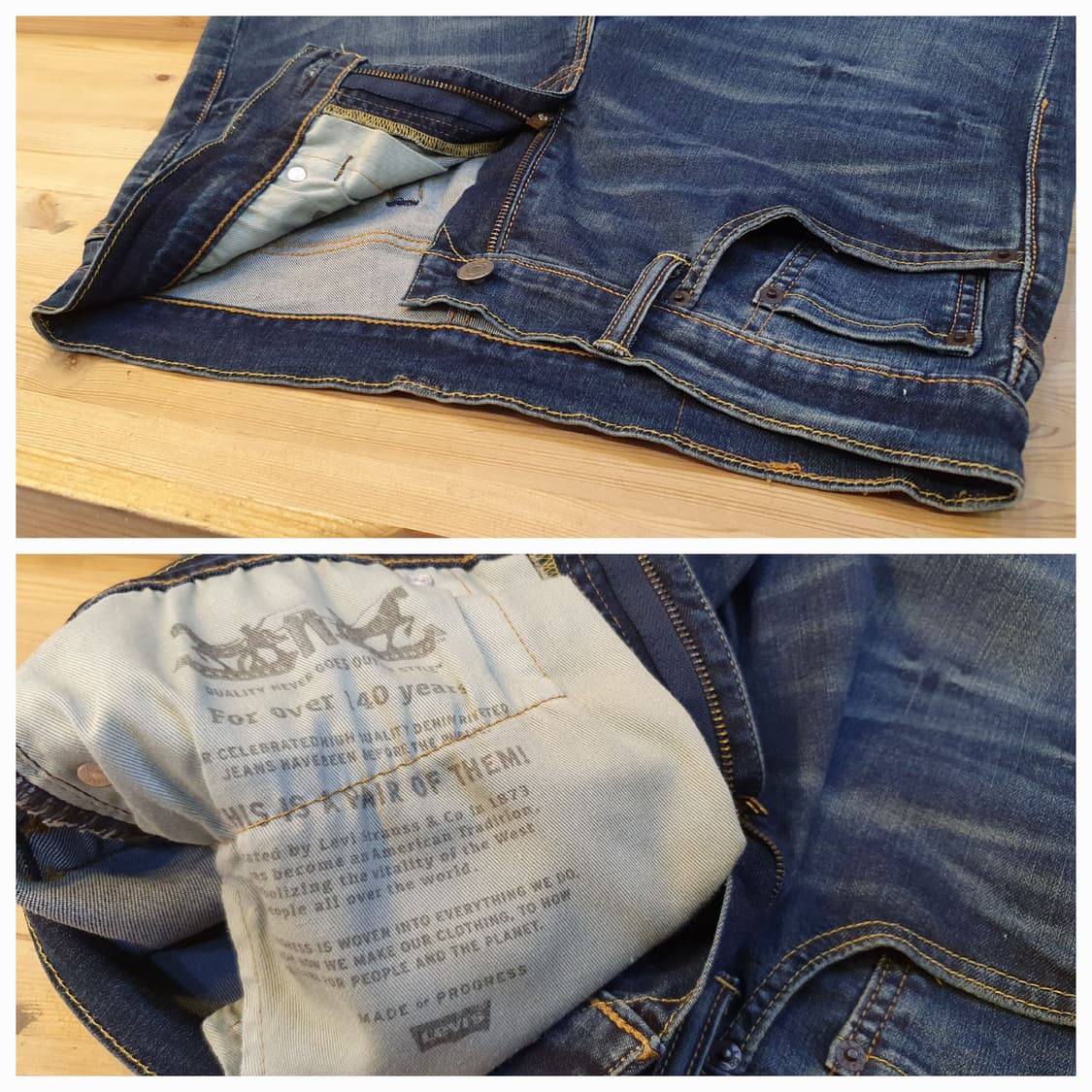 허리30/리바이스511 스판 데님팬츠 상품이미지5