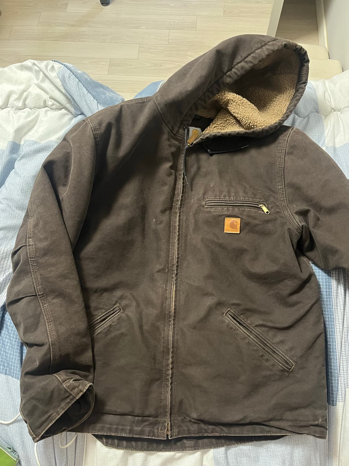 OG 칼하트 j141 디트로이트 시에라자켓 다 크브라운 상품이미지1