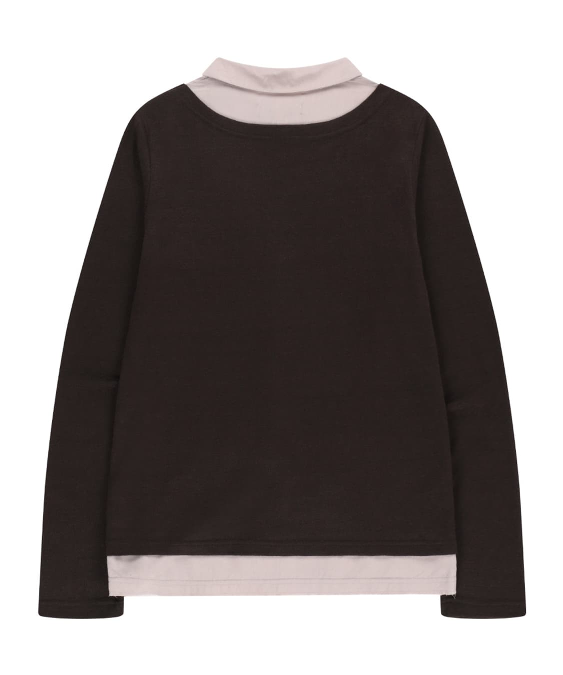 코이세이오 레이어드 셔츠 가디건 브라운 상품이미지2