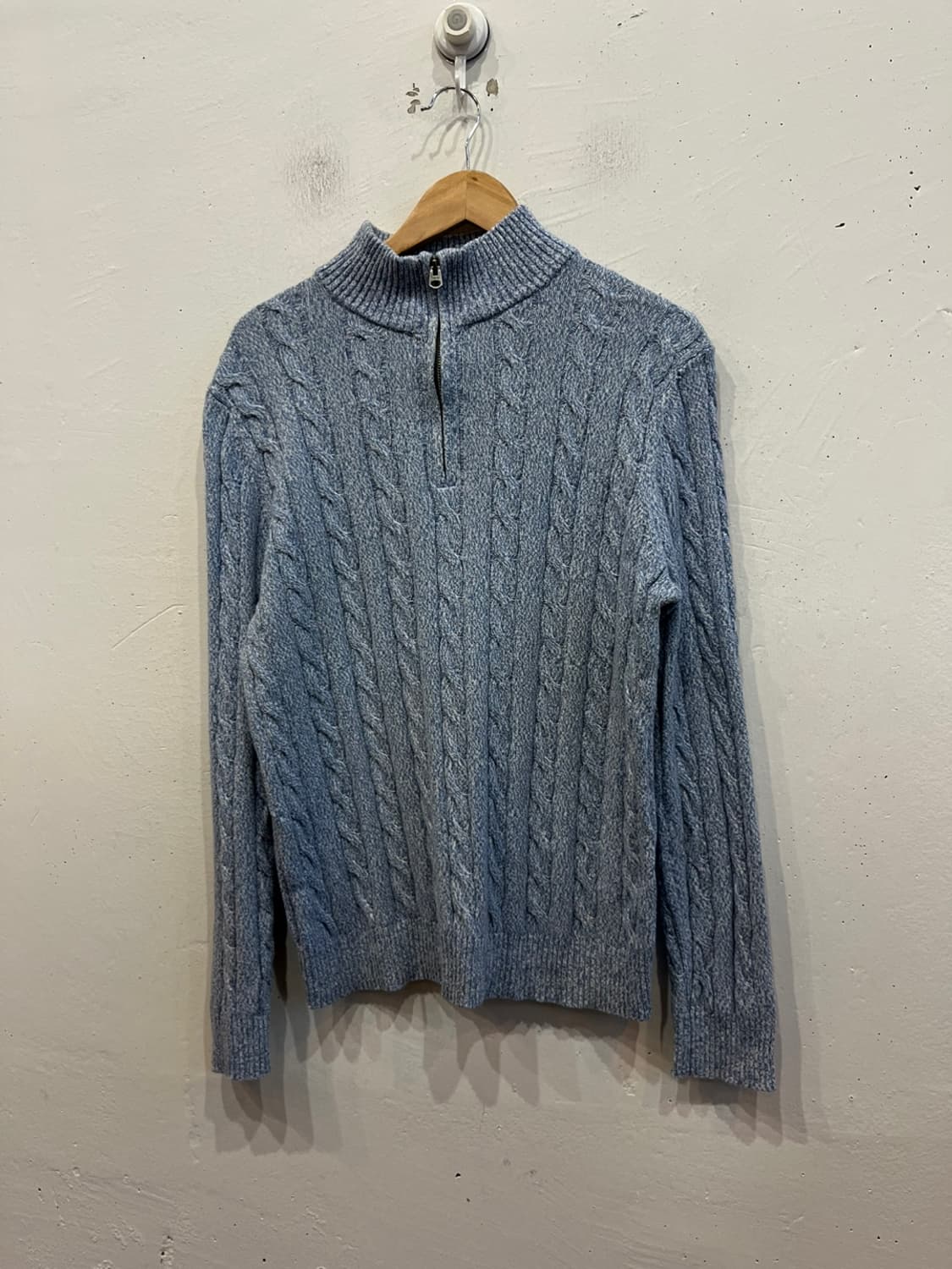 브룩스브라더스 코튼 케이블 반집업 니트  상품이미지1