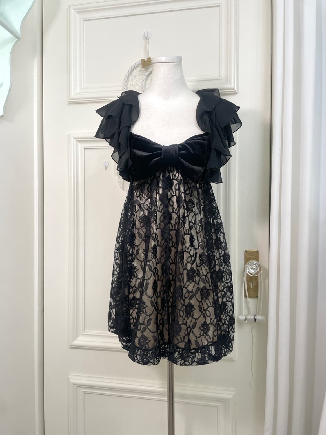 black ruffle bolero&CECIL MCBEE bow lace 상품이미지1