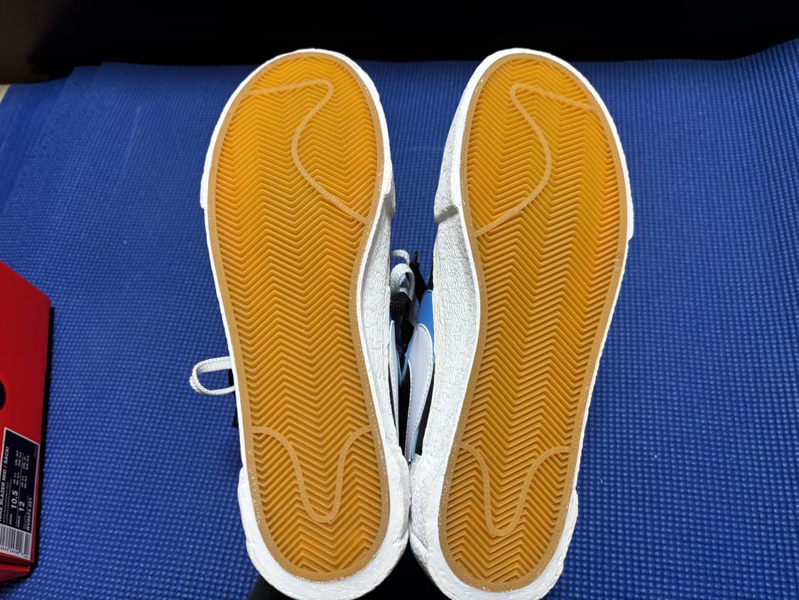 (새상품) 나이키 사카이 블레이저 미드 화이트블랙 285 상품이미지6