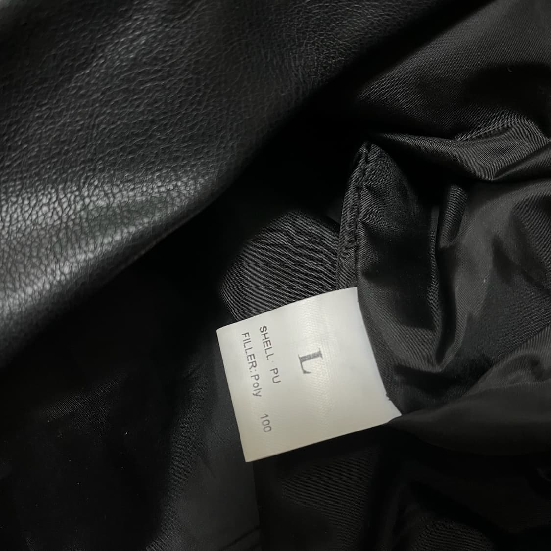 피넛 남성 싱글 라이더 봄버 가죽자켓 L/100  상품이미지6