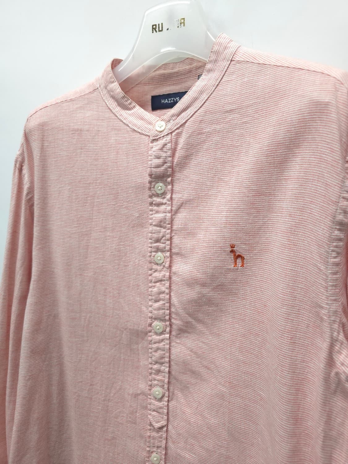 헤지스(HAZZYS) 린넨혼방 헨리넥 셔츠 (95~100) 상품이미지3