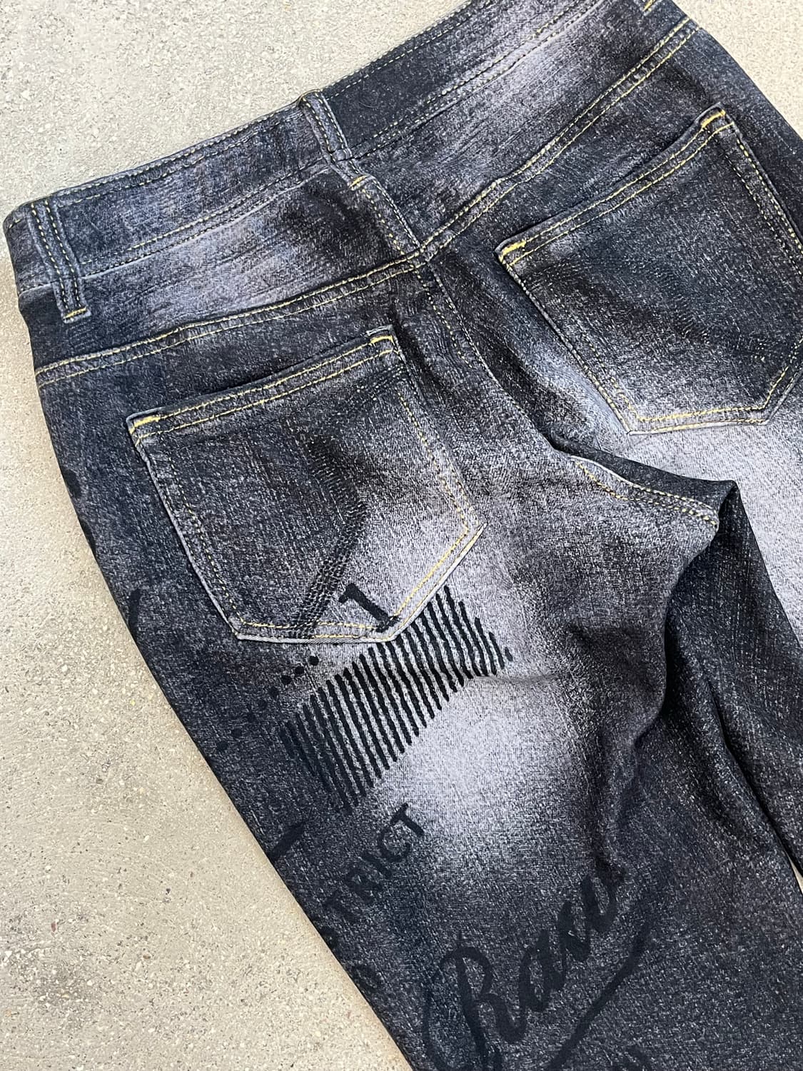 데님 프린팅 레깅스 팬츠 상품이미지6