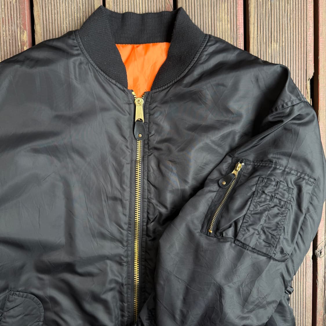 빈티지 cwu 항공점퍼 블랙 상품이미지3