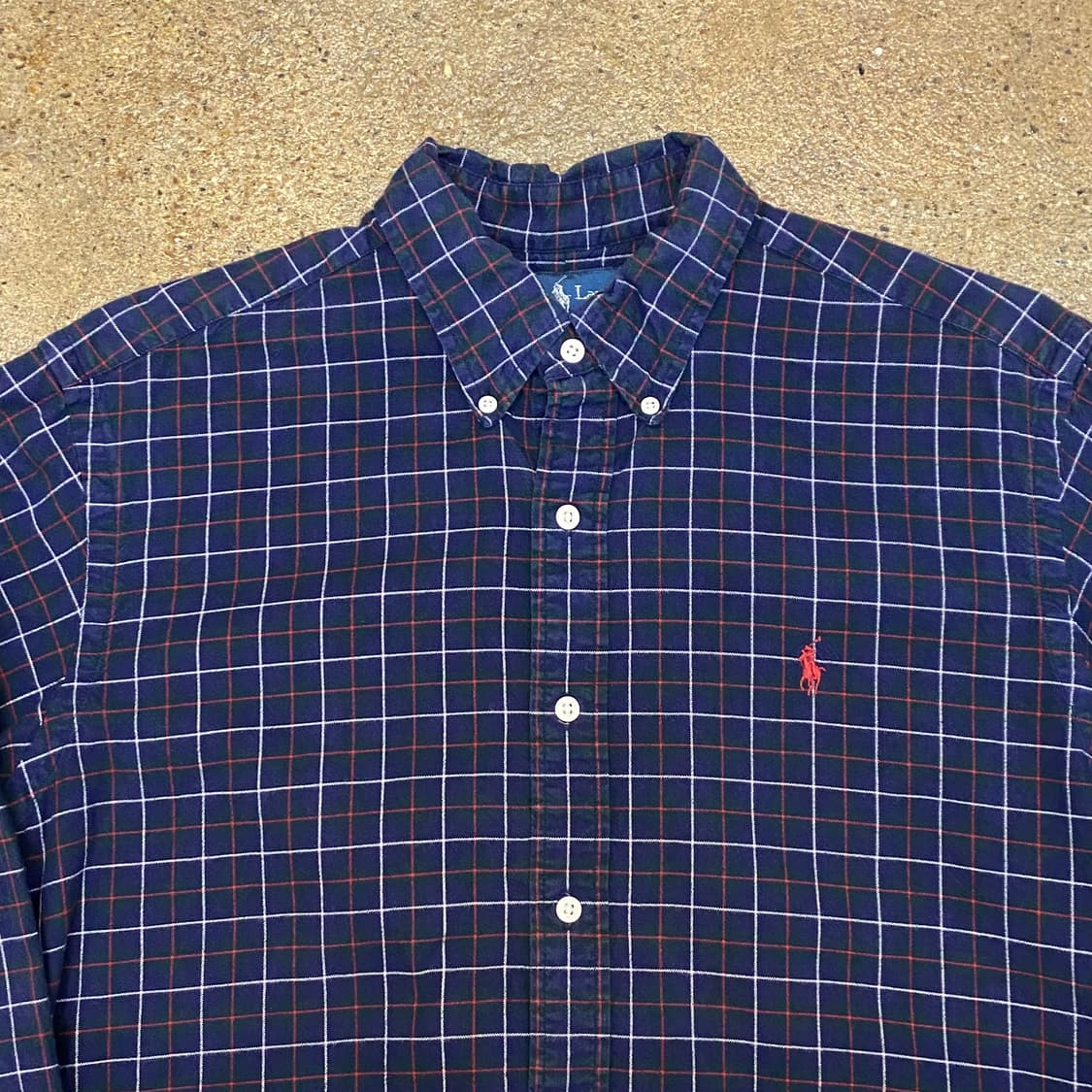 미국 빈티지 폴로 랄프로렌 체크남방 셔츠 상품이미지3