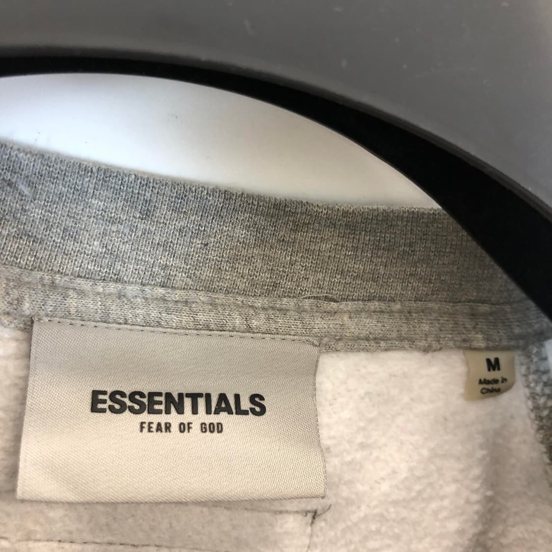 피오갓 에센셜 그레이 스웻셔츠 M 오버 상품이미지5
