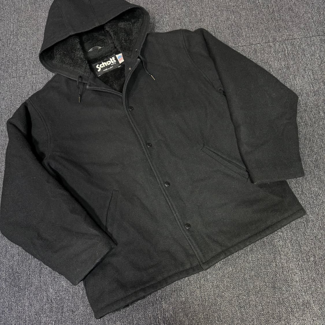 Schott 쇼트 usa 후드 플리스 셰르파 자켓 상품이미지3