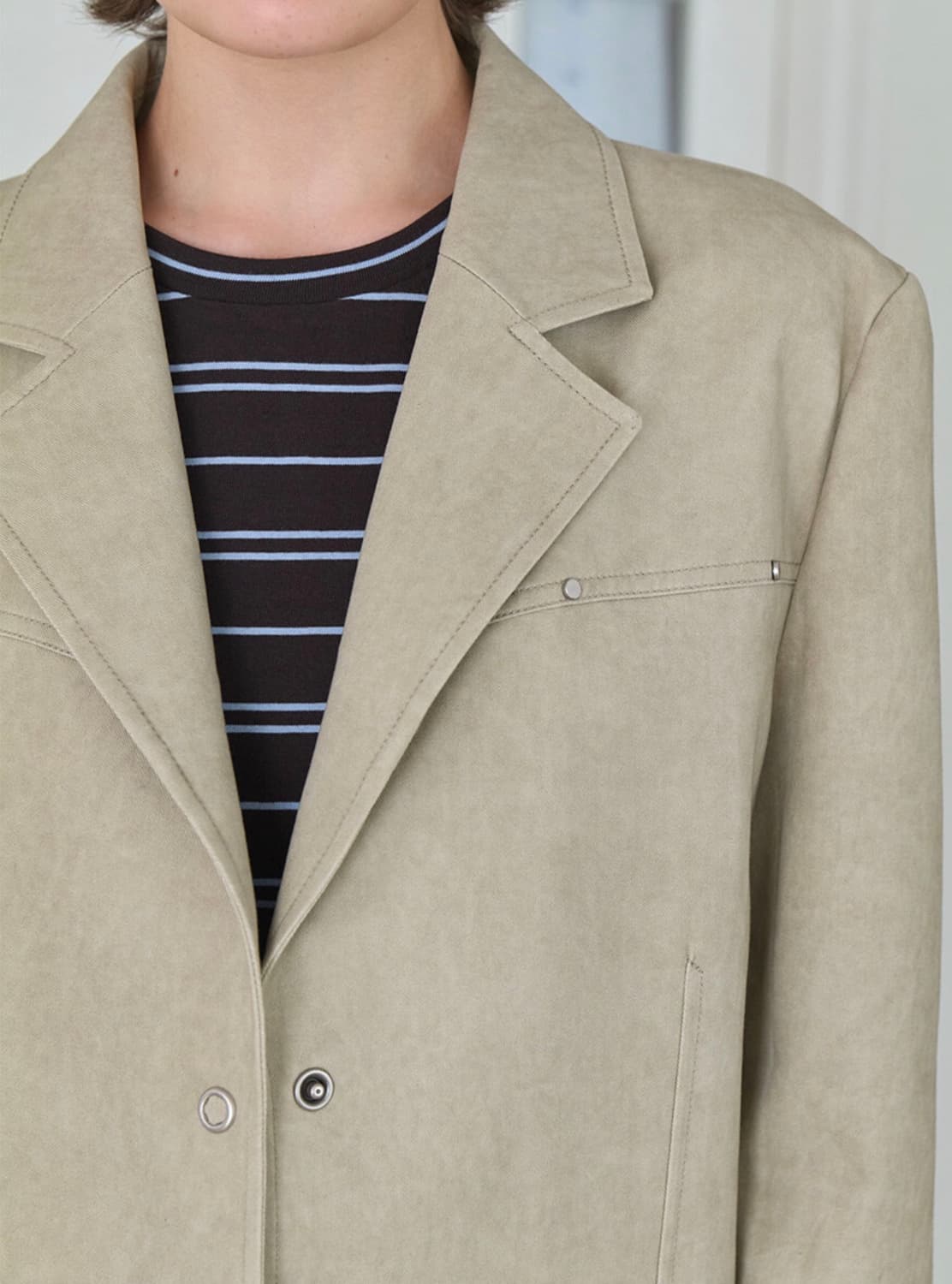 레이브 자켓 Washing Cotton Half Jacket 상품이미지2