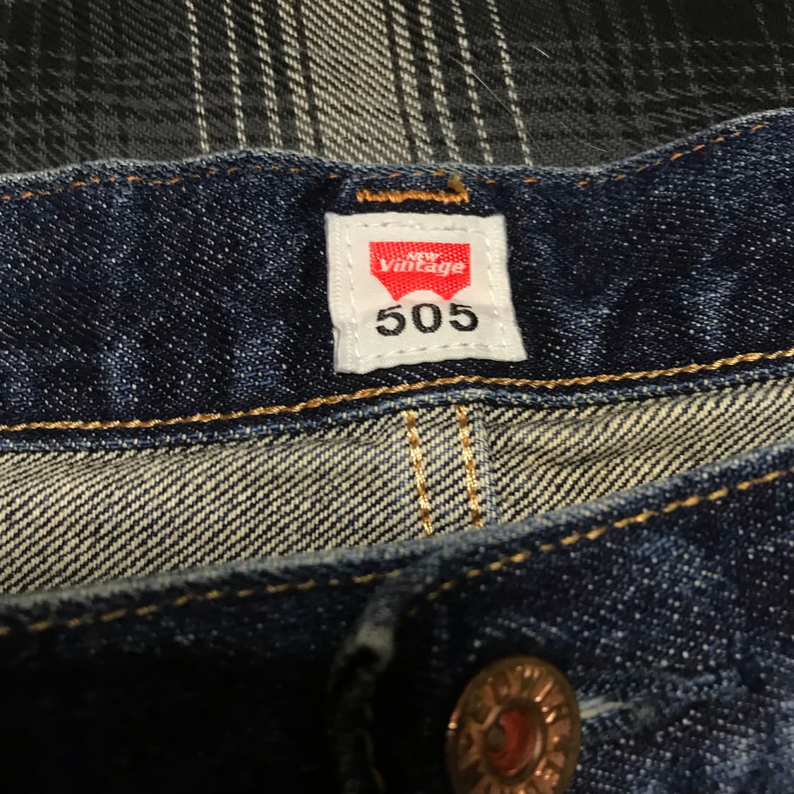 90s 에드윈 재팬 505 중청 오렌지 셀비지 벌룬 36 상품이미지4