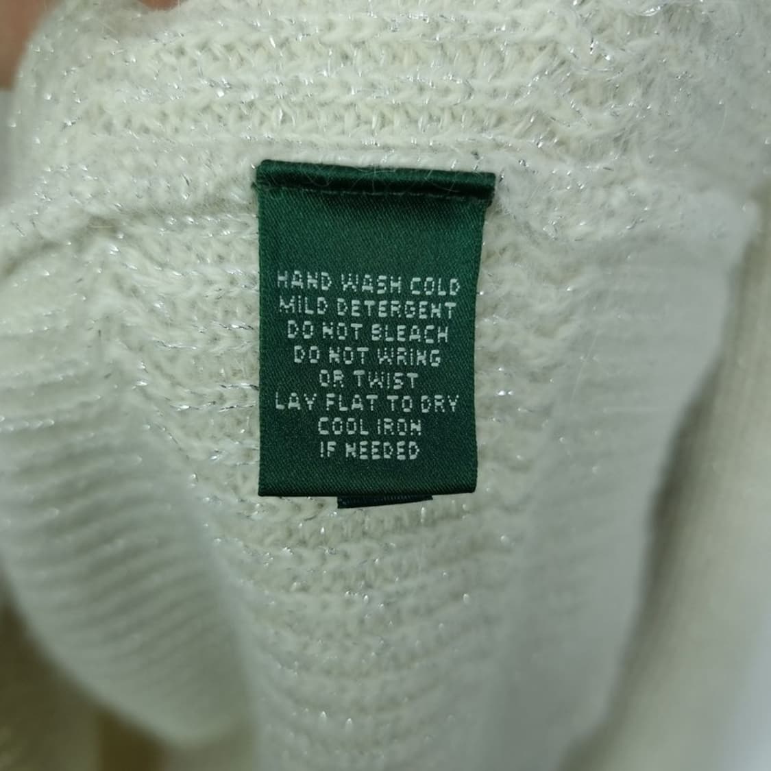 [폴로 랄프로렌](새상품) 숄폴라 니트 아이보리 M17649 상품이미지8