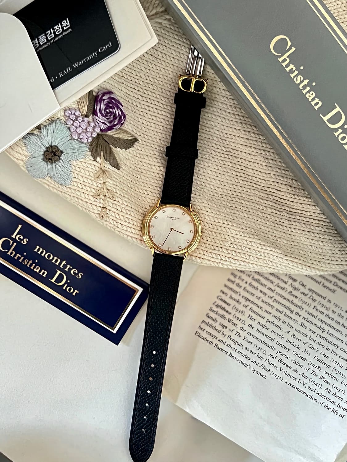 디올 12p스 톤 쉘 다이얼 시계 / 정품감정. 케어 상품이미지9