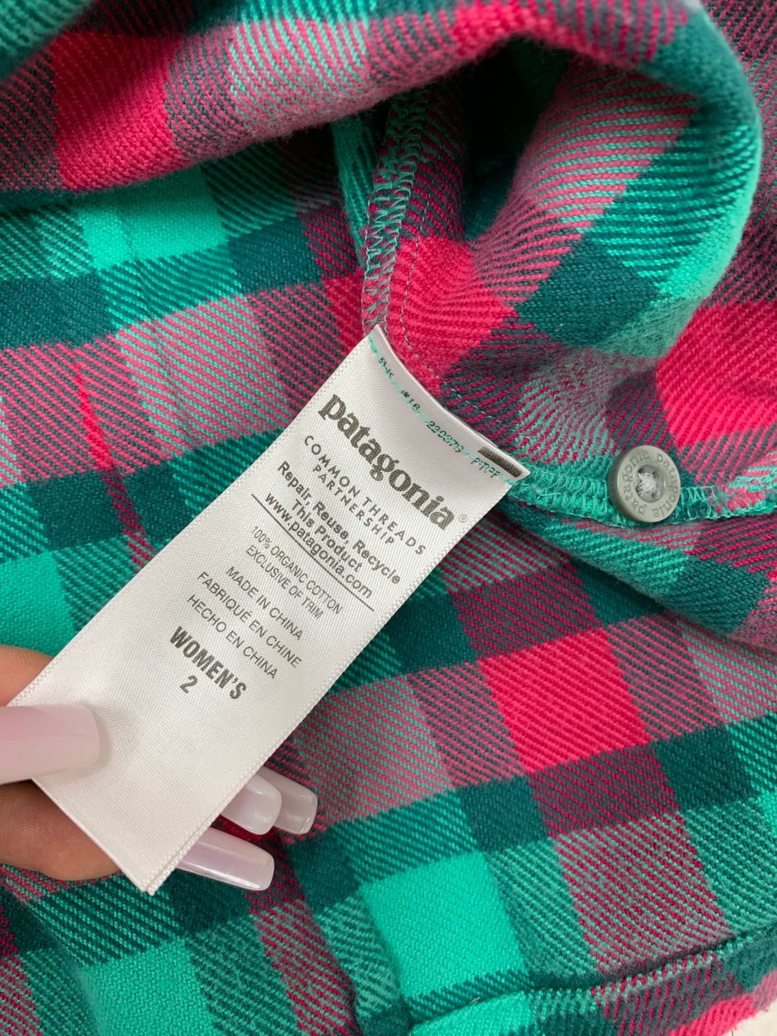 파타고니아 체크 패턴 셔츠 #670 상품이미지5