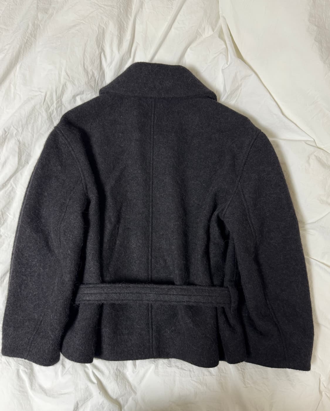 르메르 숏 알파카 배쓰로브 코트 블랙 32 새상품 상품이미지7